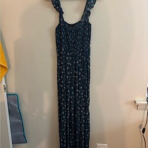 Floral Blue Jumpsuit